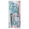 Hemline Scissors Scissor Set: 3 Piece: Turquoise/Grey Dressmaking Embroidery Sewing -OHSEWCRAFTY hemline scissors scissor set 3 piece purplegrey dressmaking embroidery sewing