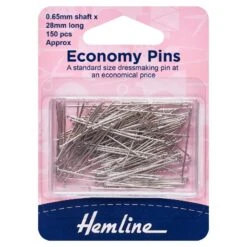 Hemline Sewing Pins 28mm Economy H670.60 Dressmaking 600pcs