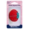 Hemline Sewing Pins 30mm Steel Dress H670.PT Dressmaking 500pcs Tin Box -OHSEWCRAFTY hemline sewing pins 30mm steel dress h670pt dressmaking 500pcs tin box