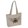 Hobby Gift Craft Bag Shoulder Tote: Appliqué: Linen Bee -OHSEWCRAFTY hobby gift craft bag shoulder tote applique linen bee