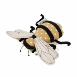 Hobby Gift Pin Cushion Bumble Bee Novelty Sewing Linen Look Wings