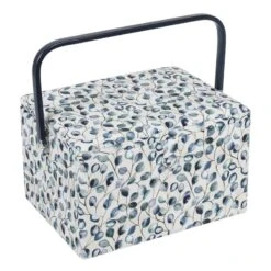 Hobby Gift Sewing Box Basket Large Botanical Craft