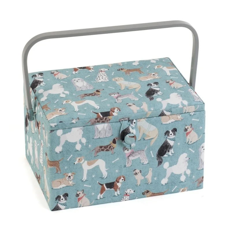 Hobby Gift Sewing Box Basket Large Dogs Craft 3 Hobby Gift Sewing Box Basket Large Dogs Craft