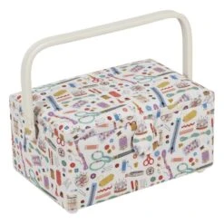Hobby Gift Sewing Box Basket Medium Haby Notions Craft