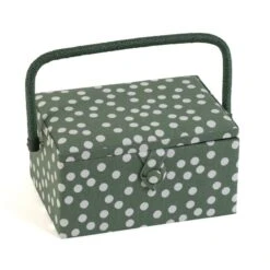 Hobby Gift Sewing Box Basket Medium Khaki Spot Craft