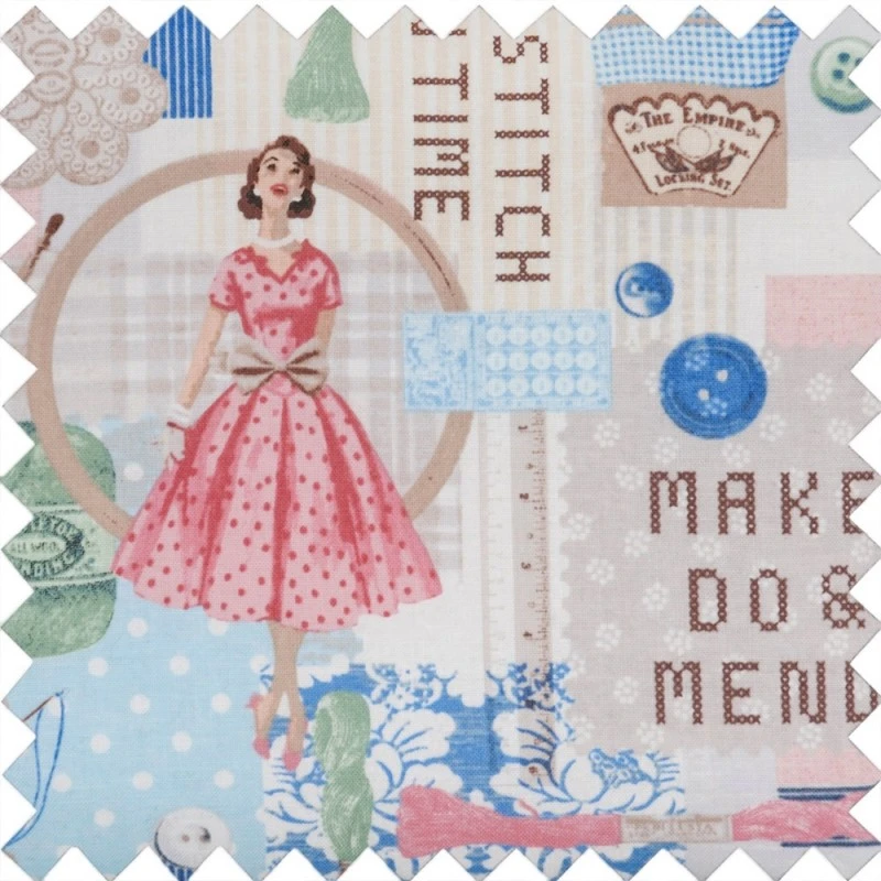 Hobby Gift Sewing Box Basket Medium Make Do And Mend Craft 5 Hobby Gift Sewing Box Basket Medium Make Do And Mend Craft - Image 3