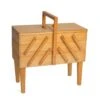 Hobby Gift Wooden Beech Sewing Box Cantilever Craft 3 Tier Legs -OHSEWCRAFTY hobby gift wooden beech sewing box cantilever craft 3 tier legs