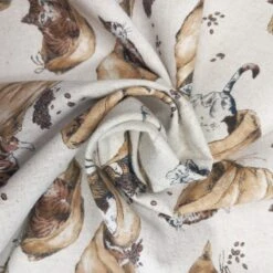 Japanese Cotton Linen Fabric Nutex Kasai Cats Kitten Coffee Bean Sack 110cm Wide 7 Japanese Cotton Linen Fabric Nutex Kasai Cats Kitten Coffee Bean Sack 110cm Wide -OHSEWCRAFTY japanese cotton linen fabric nutex kasai cats kitten coffee bean sack 110cm wide 2