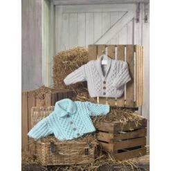 JC Brett Knitting Pattern JB787 Baby Aran Cardigan