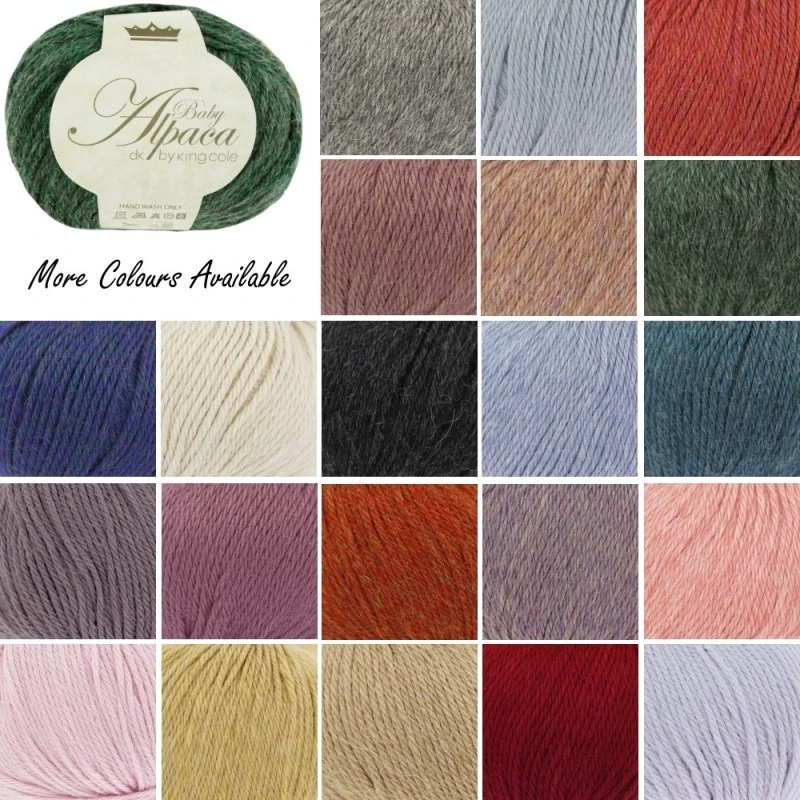 Sale King Cole Baby Alpaca DK Yarn Wool Ball 50g Double Knitting 3 Sale King Cole Baby Alpaca DK Yarn Wool Ball 50g Double Knitting