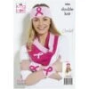 King Cole Knitting & Crochet Pattern Breast Cancer Awareness Pink Ribbon 1006 -OHSEWCRAFTY king cole knitting crochet pattern breast cancer awareness pink ribbon 1006