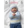 King Cole Knitting Pattern 3011 Sweaters Hat & Mittens Knitted In Comfort DK -OHSEWCRAFTY king cole knitting pattern 3011 sweaters hat mittens knitted in comfort dk