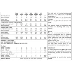 King Cole Knitting Pattern 3011 Sweaters Hat & Mittens Knitted In Comfort DK -OHSEWCRAFTY king cole knitting pattern 3011 sweaters hat mittens knitted in comfort dk 2