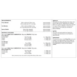 King Cole Knitting Pattern 4006 Baby Cuddle Blankets & Bunny Rabbit Toys