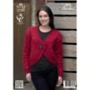 King Cole Knitting Pattern 4033 Women's Cardigan In Chunky Tweed -OHSEWCRAFTY king cole knitting pattern 4033 women s cardigan in chunky tweed