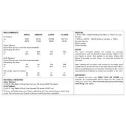 King Cole Knitting Pattern 5786 Women's Poncho Tabbards Knitted In Harvest DK