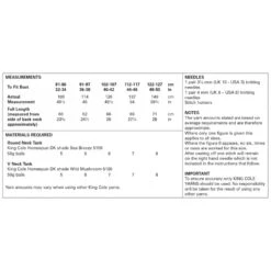 King Cole Knitting Pattern 5796 Women's Tank Top Vests Knitted In Homespun DK