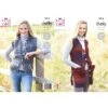 King Cole Knitting Pattern 5814 Women's Waistcoat Vests Knitted In Autumn Chunky -OHSEWCRAFTY king cole knitting pattern 5814 women s waistcoat vests knitted in autumn chunky