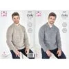 King Cole Knitting Pattern 5819 Men's Sweater Jumpers In Big Value Chunky -OHSEWCRAFTY king cole knitting pattern 5819 men s sweater jumpers in big value chunky