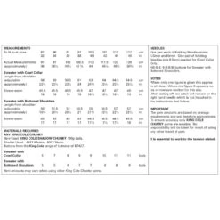 King Cole Knitting Pattern 5825 Women's Sweaters & Jumpers In Shadow Chunky