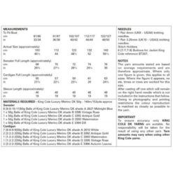 King Cole Knitting Pattern 5914 Sweater & Cardigan Knitted In Luxury Merino DK -OHSEWCRAFTY king cole knitting pattern 5914 sweater cardigan knitted in luxury merino dk 2