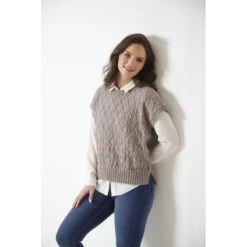 King Cole Knitting Pattern 6019 Sleeveless Tops Knitted In Luxury Merino DK