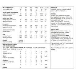 King Cole Knitting Pattern 6031 Gilet Sweater Hat & Blanket Knit In Cutie Pie DK -OHSEWCRAFTY king cole knitting pattern 6031 gilet sweater hat blanket knit in cutie pie dk 2