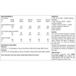 King Cole Knitting Pattern 6035 Slipover & Sweater Knitted In Merino Blend DK -OHSEWCRAFTY king cole knitting pattern 6035 slipover sweater knitted in merino blend dk 2