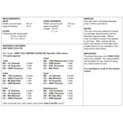 King Cole Knitting Pattern Apparel Accessories Knitted In Merino Blend DK 5968 -OHSEWCRAFTY king cole knitting pattern apparel accessories knitted in merino blend dk 5968 5