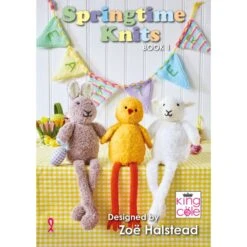 King Cole Knitting Pattern Book Springtime Knits Easter Designs