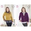 King Cole Knitting Pattern Cardigan & Sweater: Knitted In Merino Blend DK 5470 -OHSEWCRAFTY king cole knitting pattern cardigan sweater knitted in merino blend dk 5470