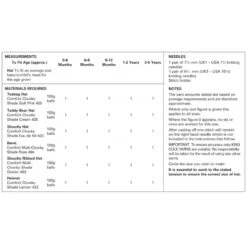 King Cole Knitting Pattern Childrens & Babies Hat Knitted In Comfort Chunky 3391