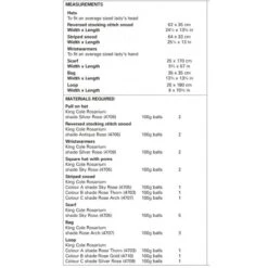 King Cole Knitting Pattern Hats Scarf & Bag Knitted In Rosarium Mega Chunky 5755 -OHSEWCRAFTY king cole knitting pattern hats scarf bag knitted in rosarium mega chunky 5755 2