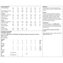 King Cole Knitting Pattern Hoodie Top & Crown Knitted In Merino Blend DK 6023 -OHSEWCRAFTY king cole knitting pattern hoodie top crown knitted in merino blend dk 6023 2