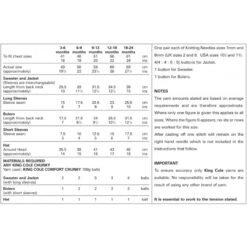 King Cole Knitting Pattern Jacket, Bolero & Hat Knitted In Comfort Chunky 3045