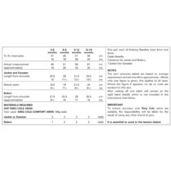 King Cole Knitting Pattern Jacket, Bolero & Sweater Knitted In Comfort Aran 3134