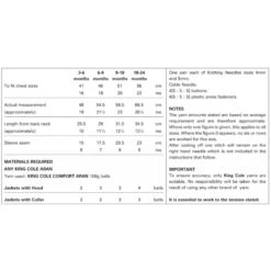 King Cole Knitting Pattern New Born Baby Jackets Knitted In Comfort Aran 3133