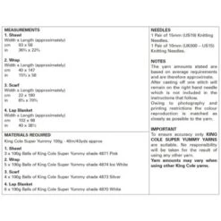 King Cole Knitting Pattern Scarves Knitted In Super Yummy 5975 -OHSEWCRAFTY king cole knitting pattern scarves knitted in super yummy 5975 4