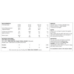 King Cole Knitting Pattern Sweater, Cardigan Knitted Big Value Tonal Chunky 4882