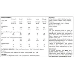 King Cole Knitting Pattern Sweater & Cardigan Knitted In Super Yummy 5974 -OHSEWCRAFTY king cole knitting pattern sweater cardigan knitted in super yummy 5974 2