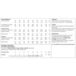 King Cole Knitting Pattern Sweater Dress Knitted Big Value Tonal Chunky 4884