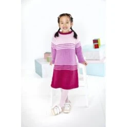 King Cole Knitting Pattern Sweater Dress, Sweater & Hat In Cottonsoft DK 5919