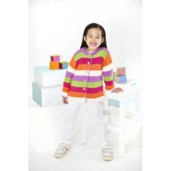 King Cole Knitting Pattern Sweater, Hat & Cardigan Knitted In Cottonsoft DK 5917