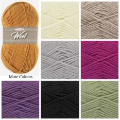 King Cole Wool Aran 100g Knitting Yarn 100% Superwash Wool Crochet -OHSEWCRAFTY king cole wool aran 100g knitting yarn 100 superwash wool crochet 1 1