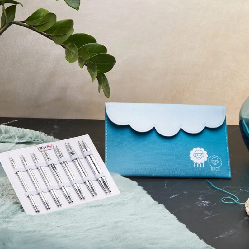 Knitpro Nova Cubics Deluxe Interchangeable Circular Knitting Needle Set 4 Knitpro Nova Cubics Deluxe Interchangeable Circular Knitting Needle Set - Image 2