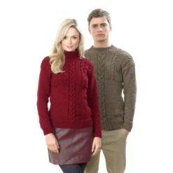 Knitting Pattern James C Brett JB422 Fancy Yarn Couples His & Hers Jumpers