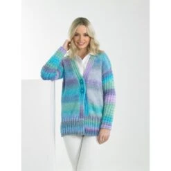 Knitting Pattern James C Brett JB667 Chunky Cardigan With Textured Sleeves