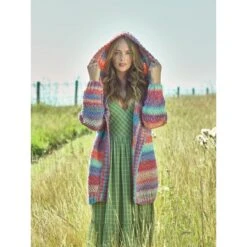 Knitting Pattern James C Brett JB798 Hooded Cardigan Pattern Marble Chunky