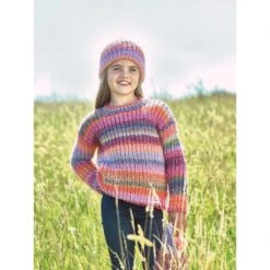 Knitting Pattern James C Brett JB800 Kids Hat Jumper Pattern Marble Chunky