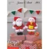 Knitting Pattern James C Brett JB814 DK Christmas Decorations Mr Mrs Clause